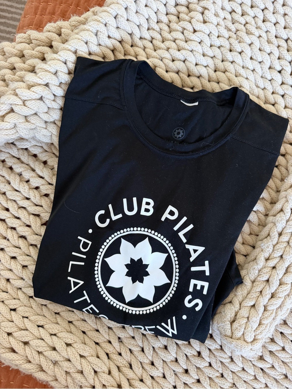 Club Pilates Women's Black Short Sleeve Logo Tee 🖤